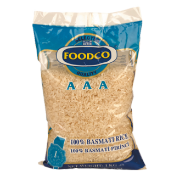 Foodco Basmati Pirinç 1 Kg 1 Koli