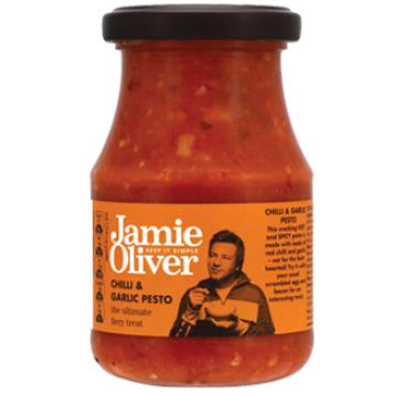 Jamie Oliver Chili Biber ve Sarımsaklı Pesto Sos 190 gr.